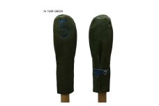木の庄帆布 公式 フェアウェイウッドヘッドカバー 国産レザー1枚仕立 5FW KinoshoTRANSIT　K-KHG-W-5F01M-（C/#74 ターフグリーン / ネイビー）　ゴルフ ヘッドカバー 国産 レザー