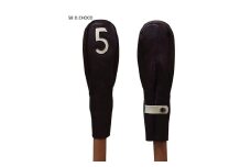 木の庄帆布 公式 フェアウェイウッドヘッドカバー 国産レザー1枚仕立 5FW KinoshoTRANSIT　K-KHG-W-5F01M-（C/#58 Dチョコ / ホワイト）　ゴルフ ヘッドカバー 国産 レザー