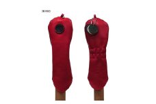 木の庄帆布 公式 ユーティリティヘッドカバー 国産レザー1枚仕立 UT KinoshoTRANSIT　K-KHG-W-UT01M-（C/#38 レッド / ブラック）　ゴルフ ヘッドカバー 国産 レザー