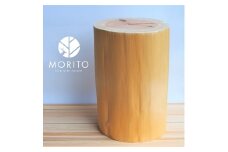 MORITO　森の丸太スツール＜杉／磨き丸太仕上げ＞　オットマン 椅子