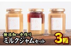 無添加 手作りミルクジャム 160g × ３種セット 手作り スイーツ 苺 いちご イチゴ 黒豆 くろまめ 塩 しお ミルク 牛乳 海洋深層水 濃厚 塩 贅沢 濃厚 美味しい 加工食品 詰め合わせ ハンドメイド ジャム ギフト 朝食 朝ご飯 贈り物 贈答 箱詰め プレゼント ギフト 手作り ハンドメイド 詰め合わせ スイーツ おやつ ケーキ パンケーキ 美味しい 三重県 尾鷲市KA-14 