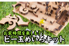  お家時間を楽しもう！ 尾鷲ヒノキのビー玉めいろキット＜お試し商品＞　EB-18