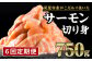 しっかりと脂の乗った山盛りサーモン！