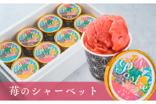 《数量限定》苺のシャーベット〈果汁分75％〉８個セット｜すし処 一重 尾鷲 お取り寄せ デザート アイス クリーム 冷凍 ふるさと納税 IJ-29