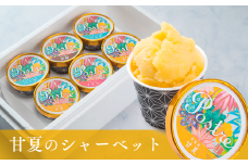 甘夏のシャーベット〈果汁分75％〉６個セット｜すし処 一重 尾鷲 お取り寄せ デザート アイス クリーム 冷凍 ふるさと納税 IJ-42