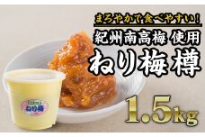 紀州南高梅 ねり梅タル 約1.5kg｜大容量 まろやか 食べやすい 人気　II-76