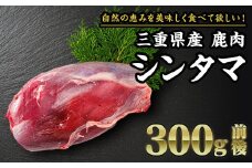 【 ジビエ 】鹿肉 シンタマ（芯玉） 300g｜サステナブル SDGs 新鮮 低カロリー ヘルシー 熟成 カツ 焼肉 シカ 小分け ジビエ食材 YZ-6