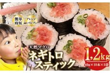 ネギトロスティック ネギトロ芯 (まぐろたたき) １，２ｋｇ (４０g × １０本 × ３袋) セット小分け 天然まぐろ ネギトロ ねぎとろ ネギトロ丼 手巻き寿司 軍艦 寿司 まぐろたたき 天然 まぐろ マグロ 冷凍 魚介 海鮮 トロ 鮪 人気 返礼品 三重県 尾鷲市 CH-111