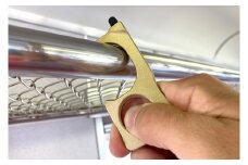 鍛造アシストフック エコブラス（R）製  / アシストフック フック 感染対策 つり革 触らない タッチパネル 対応 携帯用 ドアオープナー 接触感染 接触予防 接触対策 非接触 衛生 衛生用品/ 亀山市 / 有限会社ギルドデザイン [AMAA007]