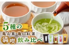 亀山茶・亀山紅茶バラエティセット / 国産 お茶 紅茶 おちゃ ティーバッグ 和紅茶 玄米茶 ほうじ茶 飲み比べ セット / 亀山市 / 市川大楽園 [AMAP001]