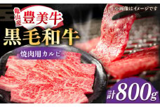 焼肉【豊美牛】カルビ焼肉用800g / 焼肉 カルビ 牛肉 焼肉セット 牛肉 冷凍カルビ 人気 カルビ / 亀山市 / 豊田畜産 [AMAL003]