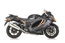 Hayabusa（’21〜） GT SPEC チタン フルエキゾースト ツイン チタンポリッシュ / バイク マフラー 部品 パーツ カスタム / 亀山市 / 株式会社アールズ・ギア [AMBI001]