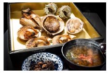 30-38「海女小屋はちまんかまど お届け便」セレブ気分アワビコースと鳥羽の海幸珍味セット