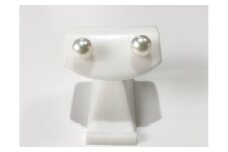 40-16アコヤ真珠　シンプルピアス(プラチナ)