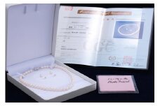 600-05[花珠鑑別]あこや真珠花珠ネックレス・ピアスセット(8.0-8.5mm)