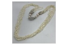 1200-05三重県産あこやケシ真珠3～4mmネックレス