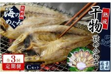 【定期便３回】 干物 海の恵み 干物詰め合わせ C 鯛 アジ サンマ カマス カワハギ 人気 干物セット【hatt-tkb0001】