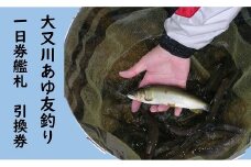 【6/22解禁！】大又川 アユ 友釣り 一日券鑑札 引換券 三重県熊野市 鮎 【oomg0002】