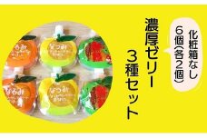 【果肉入り贅沢みかんゼリー3種詰め合わせ6個(3種×各2個)】化粧箱なし☆ご家庭用【kmkn0202】