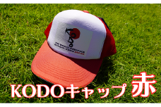 熊野古道キャップ【KODOキャップ・赤】【kmkn0272】
