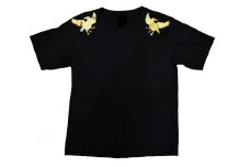 熊野古道　導きのカラス ゴールドＴシャツ　黒（XLサイズ）【mrm0120-4】