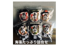 海藻 あおさ ひじき わかめ あらめ めひび のり 黒ばら海苔  計 6袋 詰め合わせ セット お吸い物 味噌汁 三重 おかず 海苔 小分け 個包装 お手軽 伊勢志摩 志摩 11000円 