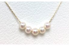 真珠 アクセサリー ネックレス K18 ゴールド パール ペンダント 4ミリ ～ 4.5ミリ 結婚式 入学式 卒業式 ギフト カジュアル 誕生石 ジュエリー 記念日 誕生日 プレゼント / 老舗の真珠専門店・高品質アコヤ真珠 ペンダント 4.0～4.5ミリ 5pcs ( K18YG )