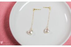 愛らしい　Heart of Akoya　ピアス / 伊勢志摩 伊勢 志摩 英虞湾 真珠 アコヤ真珠 本真珠 パール ピアス アクセサリー ギフト プレゼント クリスマス バレンタイン ファッション カジュアル 誕生石 記念日 国産