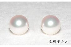花珠8.0ミリUP アコヤ真珠ペアルース Pt900ピアス 加工込【オーロラ花珠ソーティング付】（ピアス） / あこや ピアス イヤリング 真珠 伊勢志摩 志摩 アクセサリー ギフト パール 母の日 ホワイトデー クリスマス 記念日 入学式 卒業式 冠婚葬祭