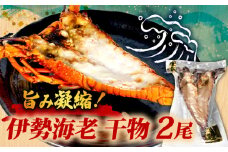 伊勢海老 干物 ２尾 海老 冷凍 小分け エビ いせえび ひもの グリル バーベキュー 焼き物 みそ汁 味噌汁 スープ 夕飯 夕食 お手軽 簡単調理 簡単 便利 お祝い ギフト 三重県 伊勢志摩 志摩 みえ いせしま いせ しま