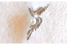 鳳凰「フェニックス」ピンブローチ / あこや真珠 ブローチ ピンブローチ 真珠 パール 伊勢志摩 志摩 アクセサリー 鳳凰 フェニックス ギフト プレゼント クリスマス 父の日 タイピン 〔038-02〕