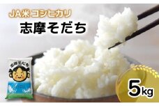  令和6年産  コシヒカリ 5kg JA米「志摩そだち」ブランド米 新米 米 白米 精米 コシヒカリ お米 5kg ご飯 伊勢 志摩 三重県 11000円 一万千円 