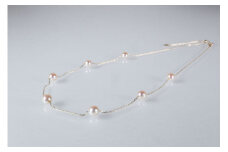 真珠 アクセサリー ネックレス パール 5.5mm 以上 6mm 未満 アコヤ真珠 ジュエリー 金具 K18 イエローゴールド / あこや真珠ステーションネックレス 5.5-6mm