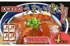 訳あり 漬け丼 4パック 天然まぐろ 鮪 マグロ ビンチョウマグロ 漬け 醤油 海鮮 国産 冷凍 小分け 簡単 お手軽 惣菜 おかず おつまみ お茶漬け 丼 うまい漬け 魚 魚介類 三重県 伊勢 志摩 5000円 5千円 五千円