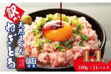 訳あり ねぎとろ 1.1kg (100g×11パック) 天然マグロ 冷凍 小分け 個包装 便利 簡単 ネギトロ ねぎとろ丼 ネギトロ丼 マグロ まぐろ 鮪 たたき 新鮮 海鮮丼 丼 寿司 おかず 惣菜 おつまみ 食べきり 1人前 三重県 伊勢 志摩 10000円 1万円 一万円