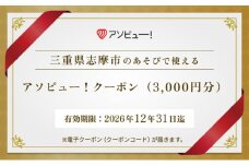 【志摩市】アソビュー！ふるさと納税クーポン（3,000円分）