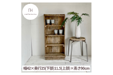 シェルフ 棚 ラック 収納 木製 アンティーク風 家具 インテリア  リビング ウッド シンプル ナチュラル リメイク リサイクル 木材 ハンドメイド 収納棚 本棚 飾り棚  ディスプレイ 手作り 完成品 30000円 3万円 三万円 / シェルフM