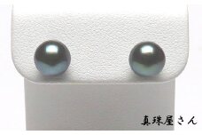 真珠屋さん 冠婚葬祭 7.0～7.5ミリ 高品質 プラチナ ピアス Pt900 志摩産アコヤ真珠 ブラックパール 黒真珠 / 真珠 アクセサリー プラチナ パール ジュエリー 伊勢志摩 志摩 アクセサリー ギフト 母の日 ホワイトデー クリスマス 入学式 卒業式 成人式