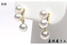 真珠屋さん 揺れる めっちゃ綺麗! 可愛い本格派ピアス K18 / ベビー真珠アコヤ真珠 真珠 アクセサリー ピアス パール K18 ゴールド ジュエリー ダイヤ ダイヤモンド 人気 三重県 伊勢志摩 伊勢 志摩 志摩市 【数量限定商品】