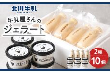 牛乳屋さんのジェラート 2種10個セット