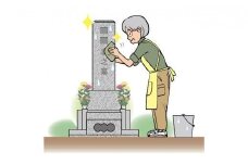 墓地清掃（掃除と花立て）年3回