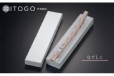 帯紐 伝統 工芸 着物 三分紐 伊賀 組紐 市松 ( なでしこ )( 全長約128cm × 幅約0.9cm × 重量約14g ) 箱入り