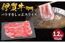忍者ビーフ 伊賀牛 バラすきしゃぶスライス 約600g×2（ 約1.2kg）