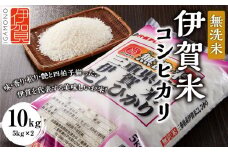 令和6年産 無洗米 伊賀米コシヒカリ 10kg（5kg×2）