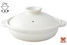 長谷園の「伊賀土鍋 白釉」中（2～4人用）DC-05