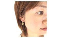 組紐イヤリングモンキー八千代金