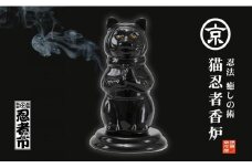 〈予約/9月以降配送〉伊賀流忍法 癒しの術！猫忍者香炉【黒】