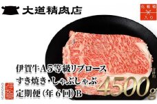 【化粧箱入 伊賀牛】 A5リブロース 750g 6回定期便コースB