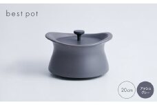 best pot 20cm　アッシュグレー【1131324】