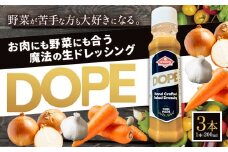 ドレッシング お肉にも野菜にも合う魔法の生ドレッシング DOPE 3本 《30日以内に出荷予定(土日祝除く)》 THE BOWL Cafe 三重県 東員町 調味料 ドレッシング サラダ 肉 野菜 生ドレッシング